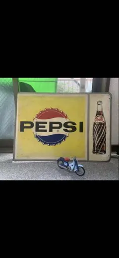 PEPSI ペプシ アンティーク 看板　当時の本物看板のサムネイル