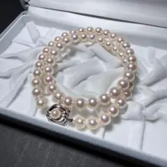 8.5-9.0mm】大珠 あこや真珠 ロングネックレス 約86cm SV925 - メルカリ