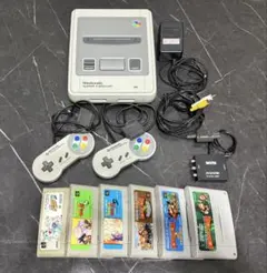 Nintendo スーパーファミコン 本体＋おまけソフト6点＋HDMI変換器つき