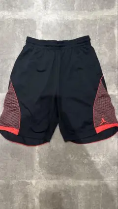 NIKEナイキエアジョーダンバスパンバスケットボールパンツ黒赤