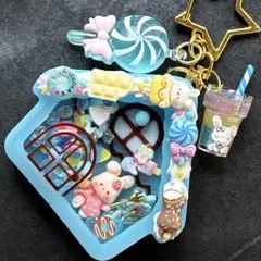 ♡お菓子のおうちのシェイカーキーホルダー♡