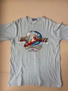 90s 東京ディズニーランド ドナルドサーフィンTシャツ LL シングルステッチ