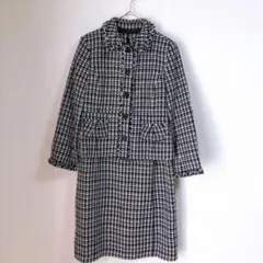 【新品】【C.P.A】（M）ツイードジャケット＆半袖ひざ丈ワンピースセットアップ