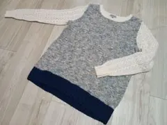 スポーティフ★ニット　青色・白色・ネイビー