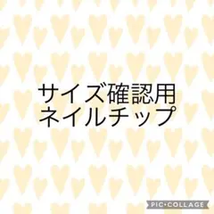 サイズ確認用ネイルチップ　ネイルチップ　オーダーネイル　付け爪　ジェルネイル