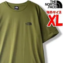 ノースフェイス Tシャツ メンズ オリーブ シンプル 海外XL 日本3L相当