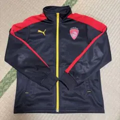Puma ジップアップジャケット ブラック/レッド