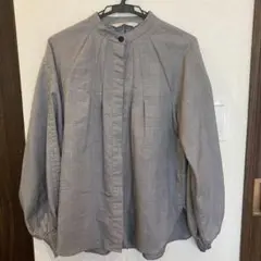 TIARA チェック柄 長袖シャツ グレー系