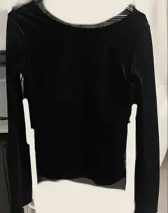 【美品】ベロア長袖トップス　2way