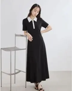 最終値下 紗栄子 さん FRAY I.D ホールガーメントポロカラーワンピース 最終値下 紗栄子 さん FRAY I.D ホールガーメントポロカラーワンピース