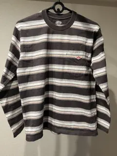 DANTON ストライプ 長袖シャツ