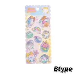 ウォーターシール 水入りシール【Btype】ハムスター キャラクター 立体シール