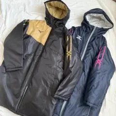 極美品☆mizunoミズノ/オリジナルコート/ベンチコート/2枚セット