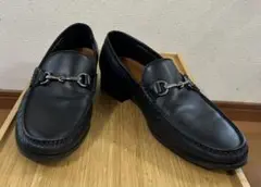 ホースビット　ローファー　黒　グッチロゴ　27.5