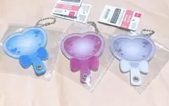 DAISO 推し活ペンライト型フォトフレームキーホルダー　3個販売