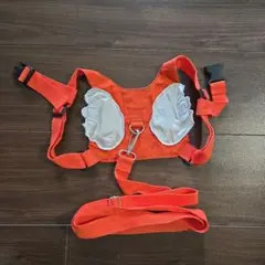 迷子防止ハーネス　幼児の飛び出し防止　オレンジ色