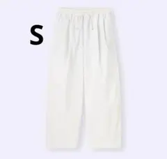 スウェットバレルレッグパンツ ワイドパンツ