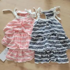 犬服 フリルキャミ 2色セット