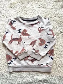 PETIT BATEAU 動物柄　長袖トレーナー 95cm