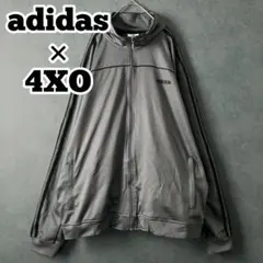 【★adidas×ビッグサイズ】4XO 刺繍 トラックジャケット リブジャージ