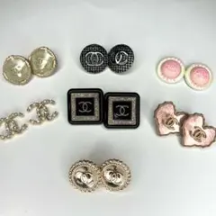 シャネル ピンバッチ セット　CHANELボタン set 08