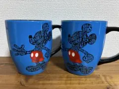 ミッキーマウス デザイン マグカップ 2個セット