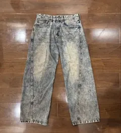 VINTAGE WASHED CURVED DENIM ヴィンテージインディゴ
