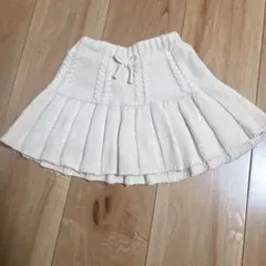 petit main アイボリー ニットスカート