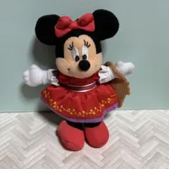 ベリー摘みのミニーちゃんぬいぐるみストラップ