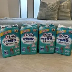 ライフリー うす型軽快パンツ Lサイズ 20枚入り✖️4袋のサムネイル