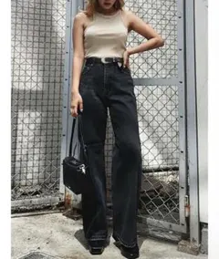 EVRIS BACKスラッシュワイドデニムパンツのサムネイル