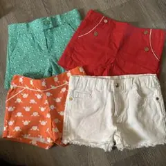 ハーフパンツ4点セット