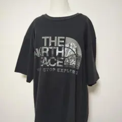 THENORTHFACE ザ・ノースフェイス ビックロゴプリント Ｔシャッ 黒