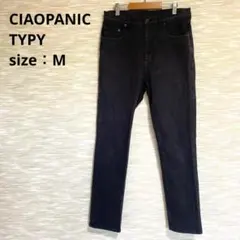 チャオパニックティピー ブラックデニムパンツ ストレート ストレッチ M