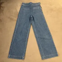 ライトブルーワイドレッグデニム