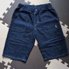 ❨美品❩ EDWIN デニムショートパンツ 濃紺 150