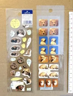 【平成レトロ】動物写真シール(フェレット、犬)当時物