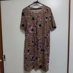 スーパーハッカ星柄 5分袖ワンピース