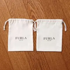 未使用＊フルラ 保存袋 巾着 収納袋 ポーチ 2枚 セット 小