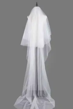 ホワイト ロングウェディングベール