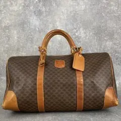 セリーヌ ボストンバック 大容量 マカダム柄 トリオンフ ヴィンテージ