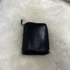 DIESEL ブラックレザー 二つ折り財布