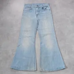 リーバイス784 W27相当 ベルボトム 青 USA製 70s 古着 17709