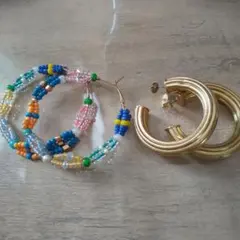 ZARA ピアス 2個セット ザラ フープピアス