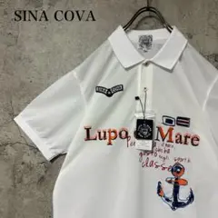 【超人気◎】SINA COVA　ポロシャツ　　刺繍　日本製　新品タグ付き◎