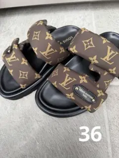 ルイヴィトンLouis Vuitton マイアミラインサンダル サイズ6 | Mercari
