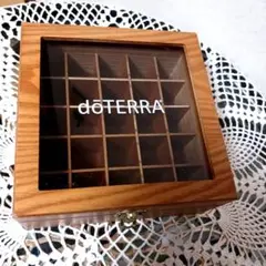 doTERRA ドテラ 木製収納ボックス 24仕切り 木箱