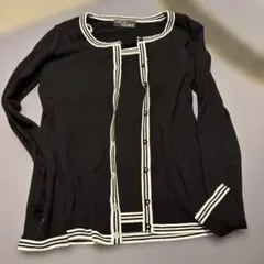 ブラックカーディガン　キャミソールのサムネイル