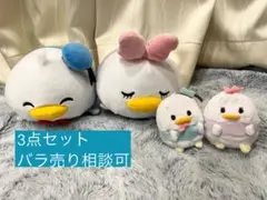 ゲリラSALEディズニーツムツム　ドナルド&デイジー　ぬいぐるみ(中) おまけ付