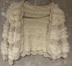 ホワイトファーボレロ